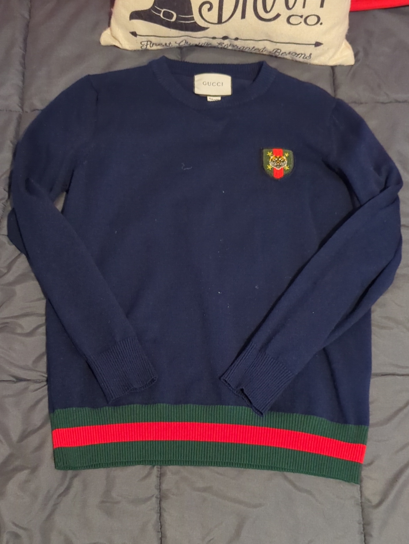 Authentic Gucci Viper Snake Webstripe Sweatshirt Size Small